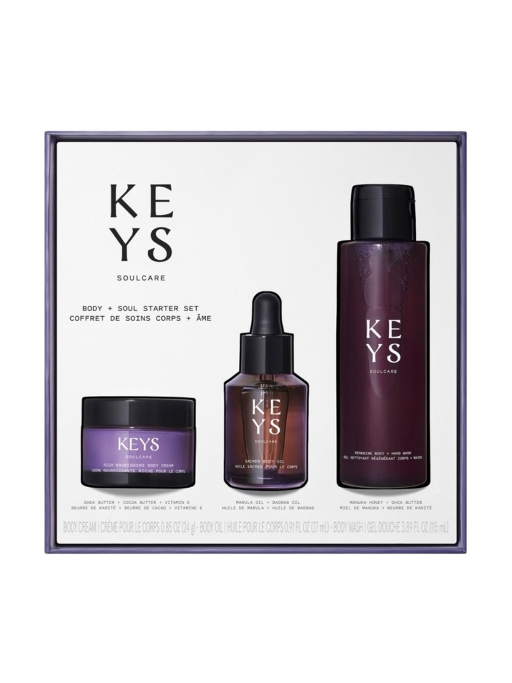 Keys Soulcare Body & Face Starter Set